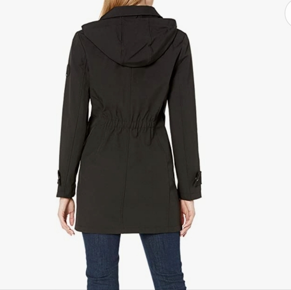 Tommy Hilfiger black hooded rain coat small - Picture 10 of 11